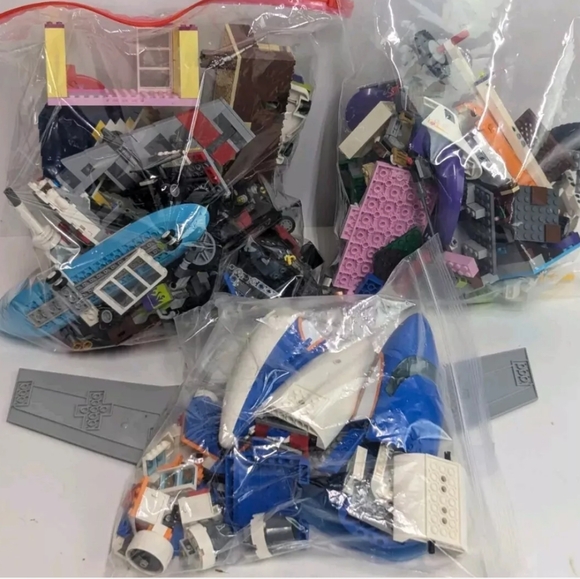 Lego Lot Bulk Wholesale 19lbs, With Pieces, Parts Of Sets, Instructions - Picture 5 of 7